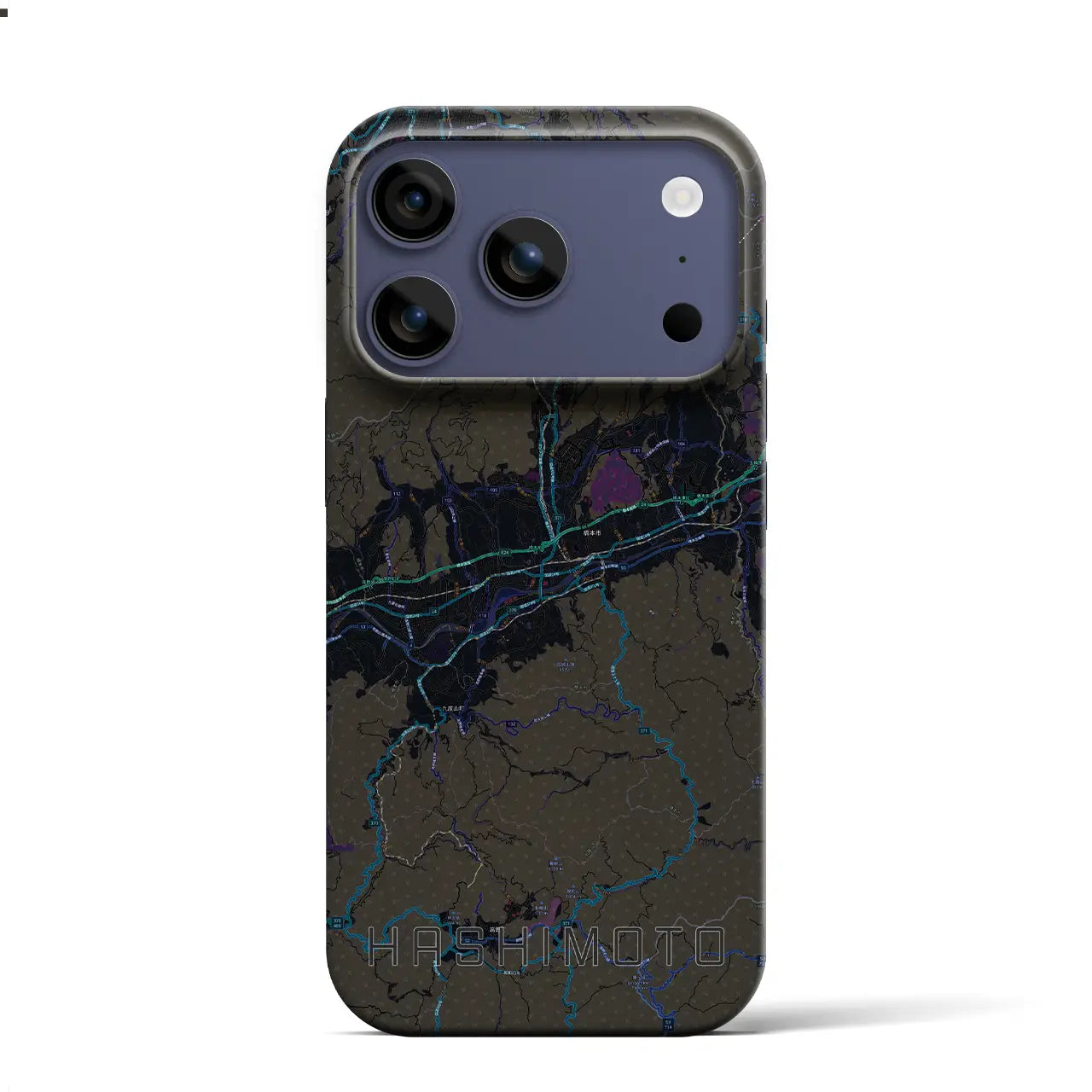 【橋本(和歌山県)】地図柄iPhoneケース(バックカバータイプ)