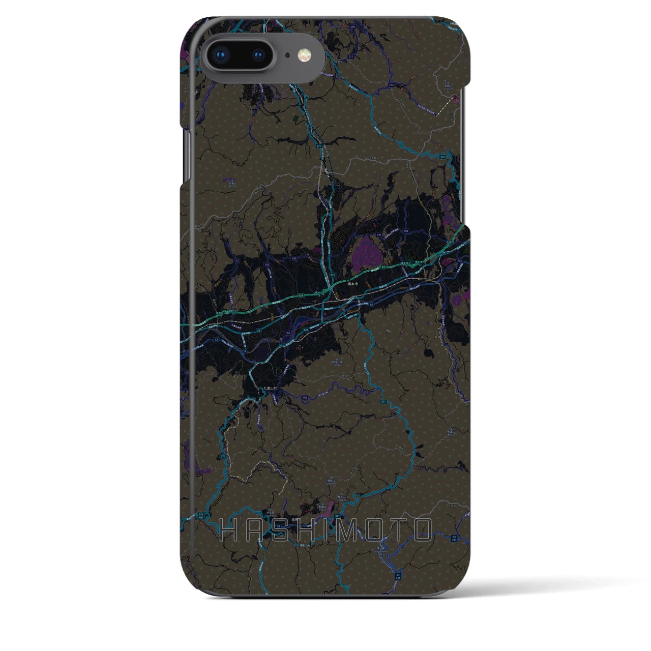 【橋本(和歌山県)】地図柄iPhoneケース(バックカバータイプ)