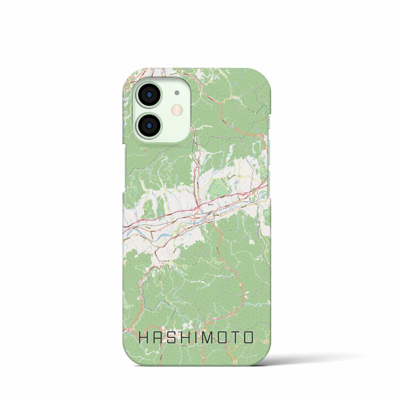 【橋本(和歌山県)】地図柄iPhoneケース(バックカバータイプ)