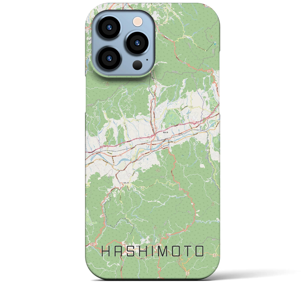 【橋本(和歌山県)】地図柄iPhoneケース(バックカバータイプ)