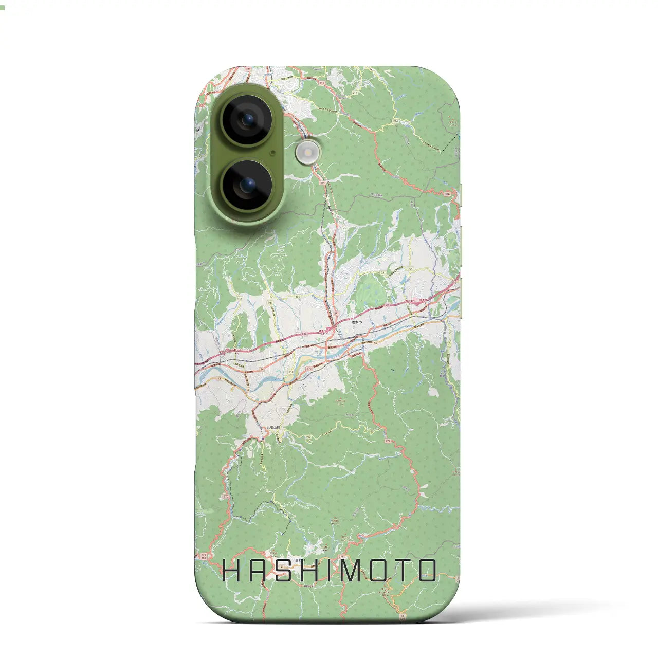【橋本(和歌山県)】地図柄iPhoneケース(バックカバータイプ)