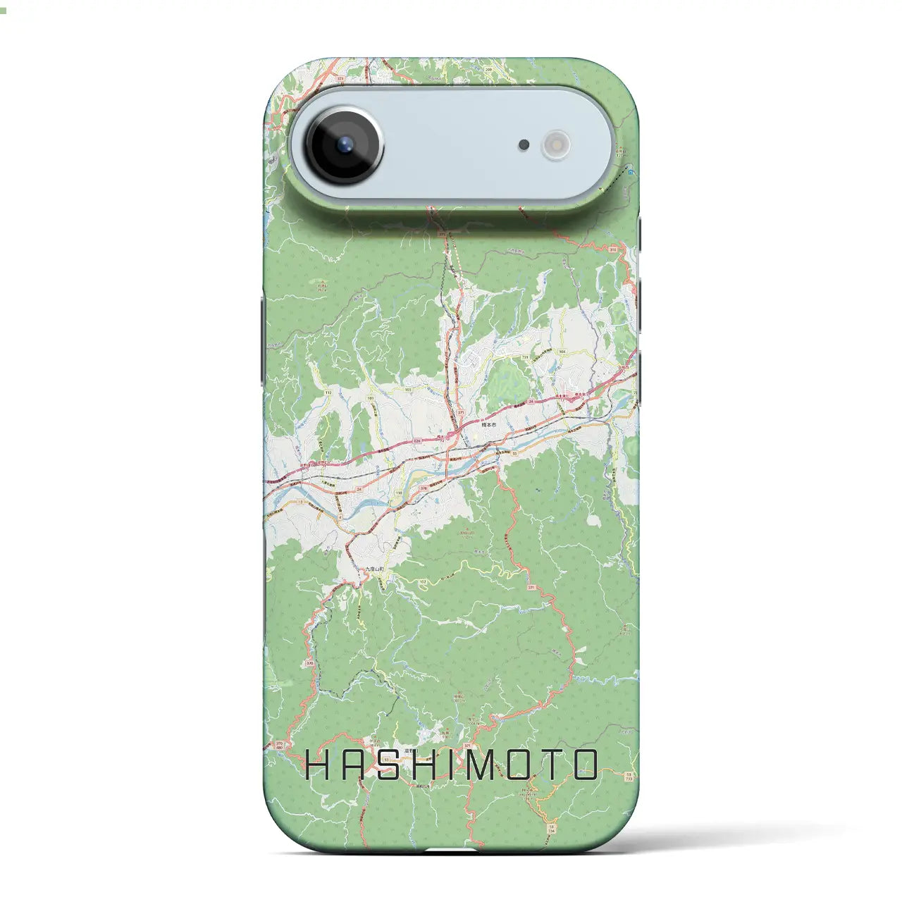 【橋本(和歌山県)】地図柄iPhoneケース(バックカバータイプ)ナチュラル・iPhone 17 Pro Max 用