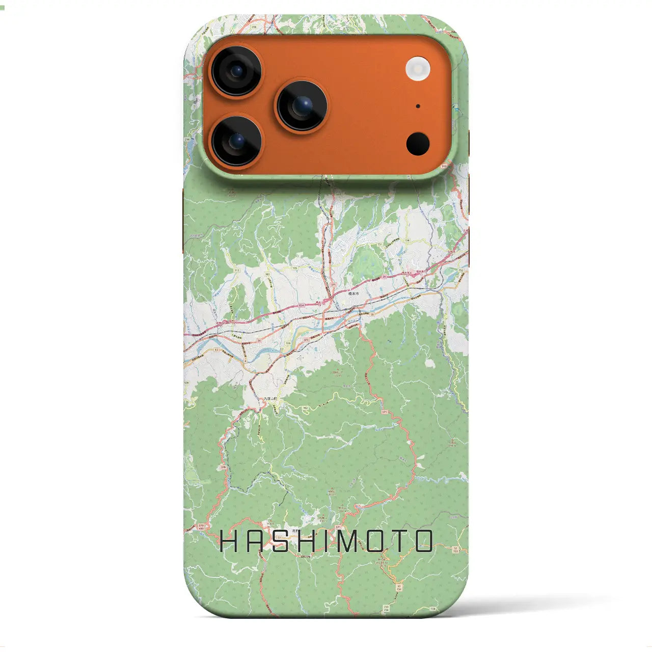 【橋本(和歌山県)】地図柄iPhoneケース(バックカバータイプ)