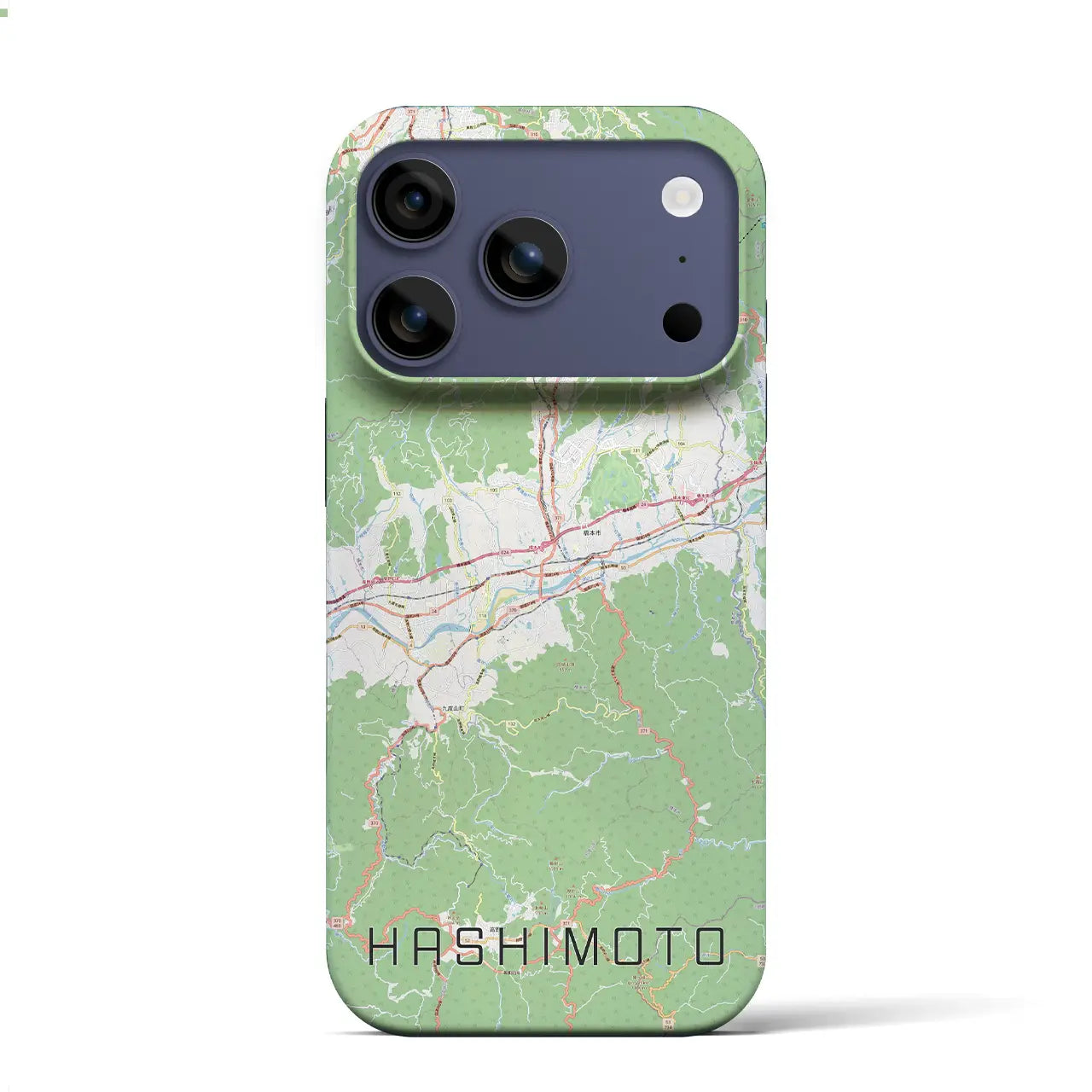 【橋本(和歌山県)】地図柄iPhoneケース(バックカバータイプ)
