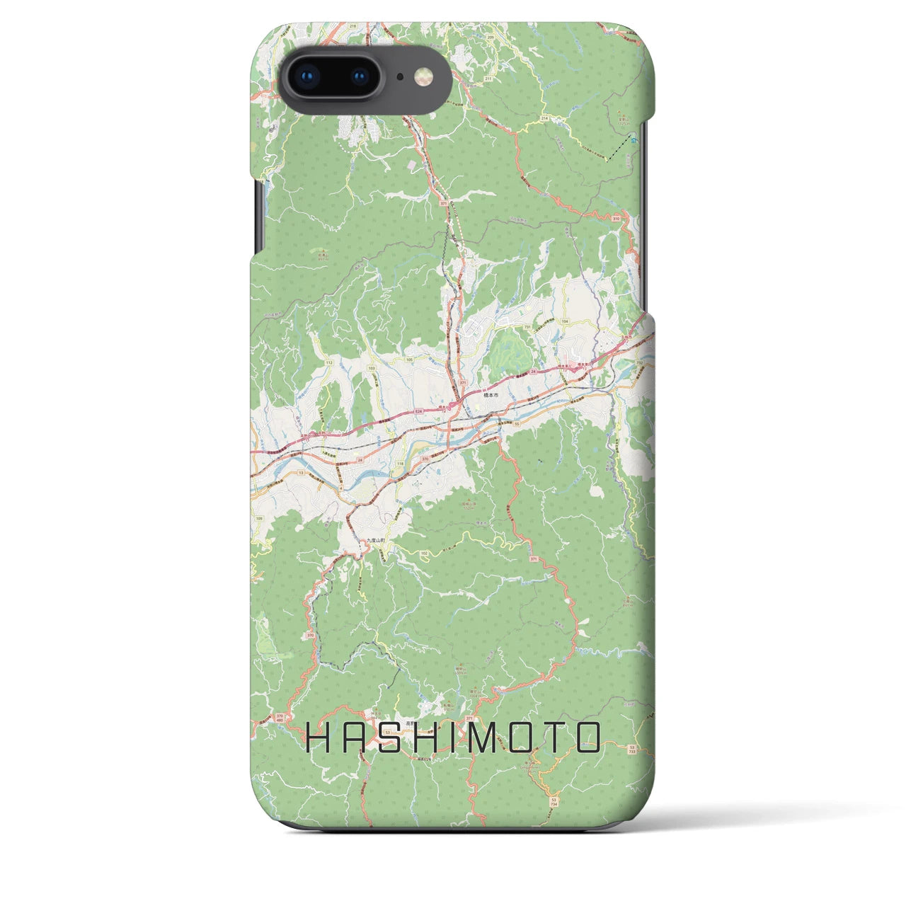 【橋本(和歌山県)】地図柄iPhoneケース(バックカバータイプ)