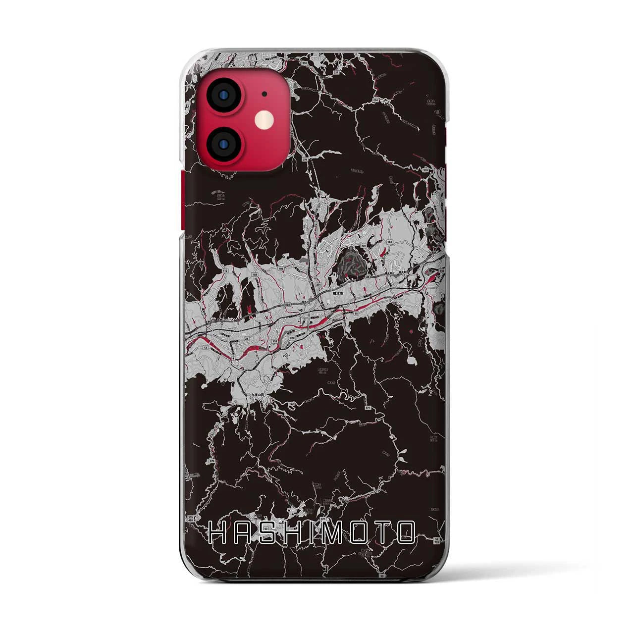 【橋本(和歌山県)】地図柄iPhoneケース(クリアタイプ)