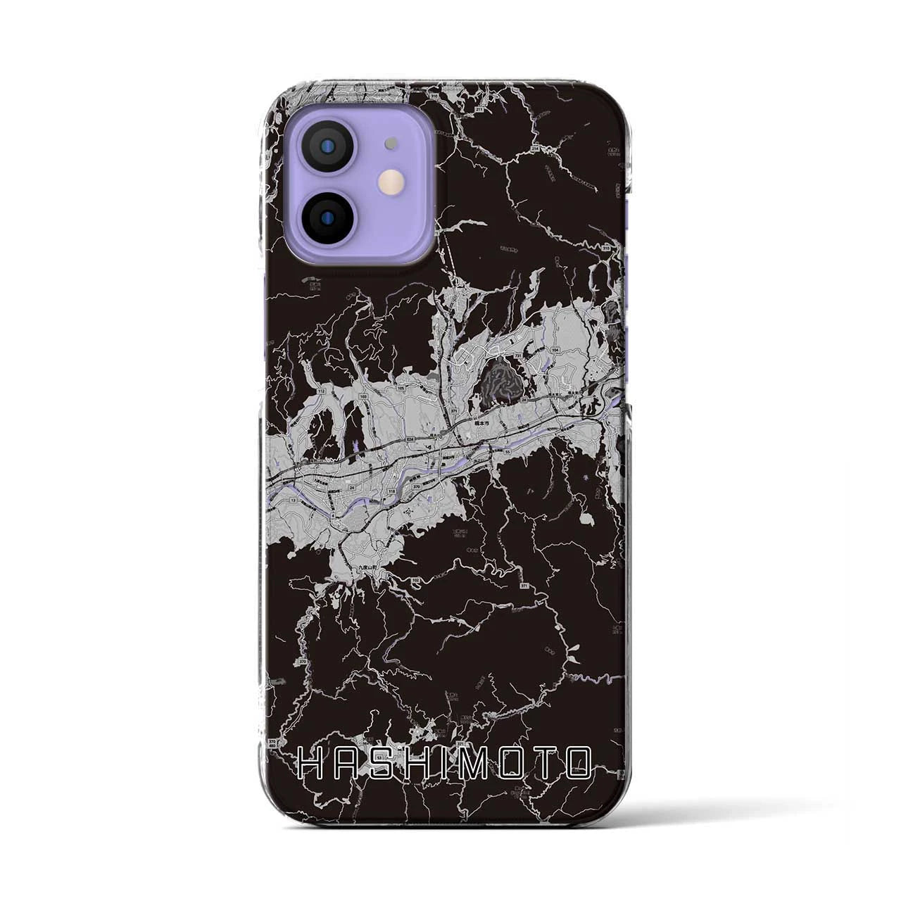 【橋本(和歌山県)】地図柄iPhoneケース(クリアタイプ)