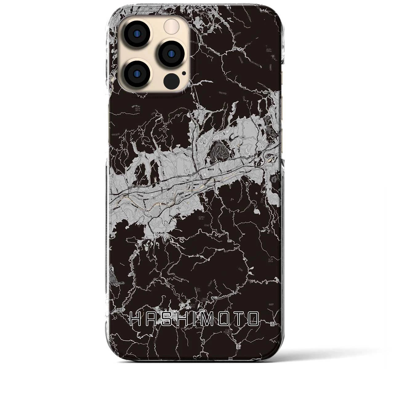 【橋本(和歌山県)】地図柄iPhoneケース(クリアタイプ)