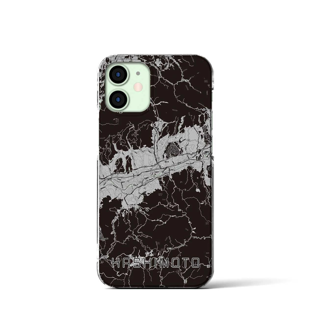 【橋本(和歌山県)】地図柄iPhoneケース(クリアタイプ)