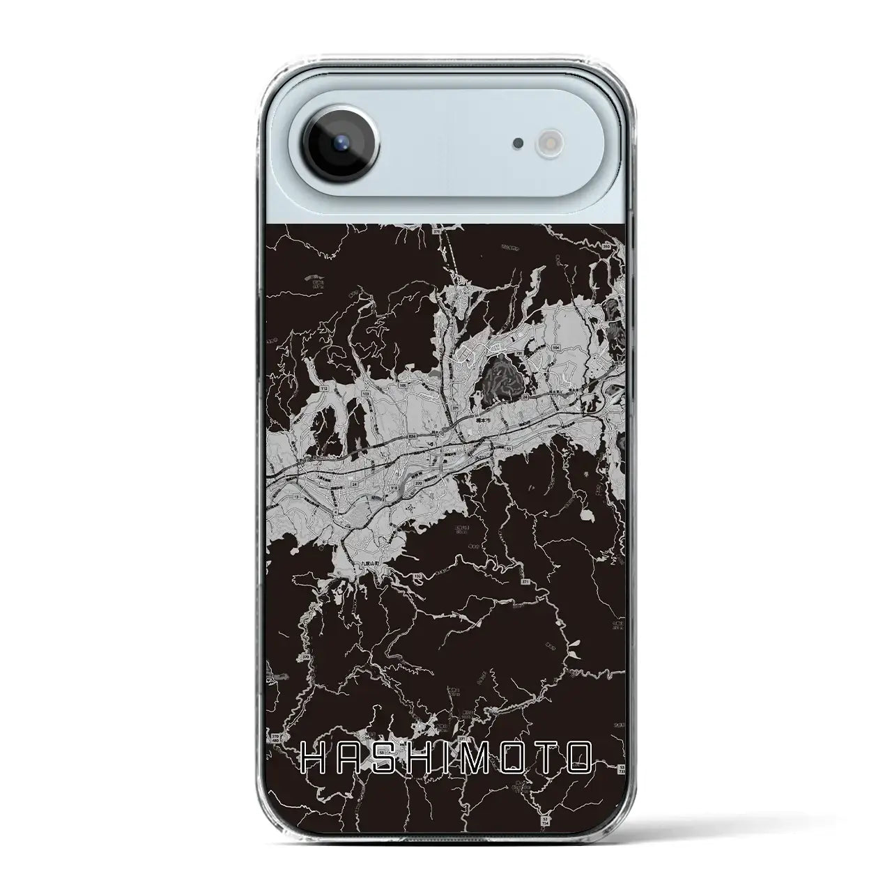 【橋本(和歌山県)】地図柄iPhoneケース(クリアタイプ)