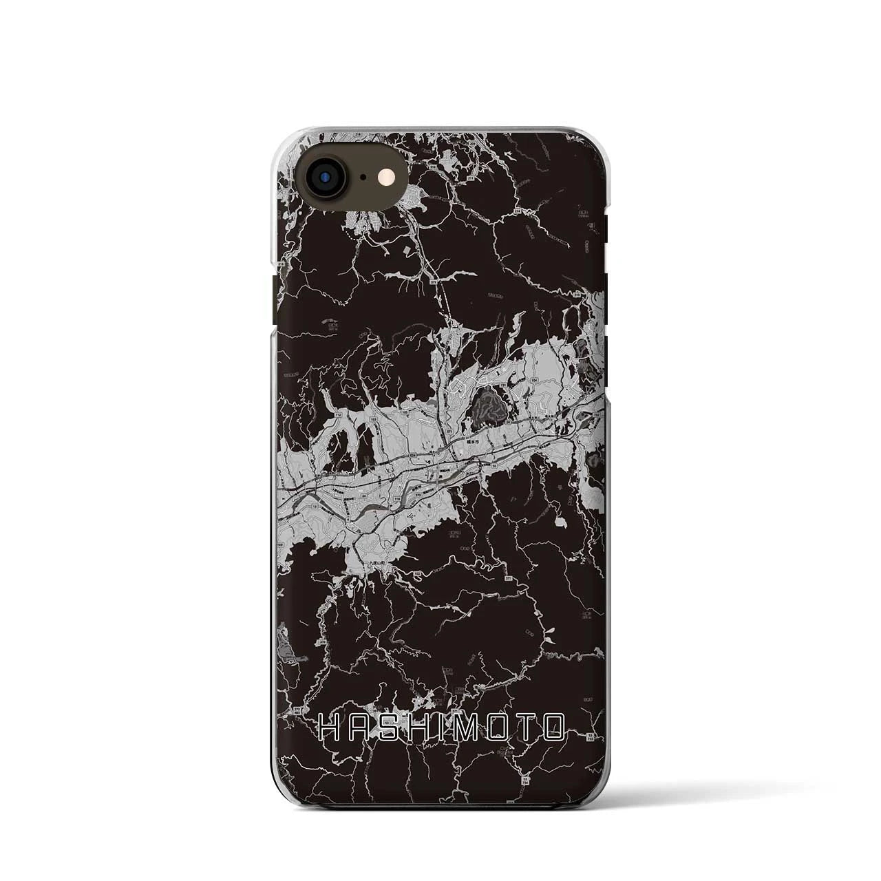 【橋本(和歌山県)】地図柄iPhoneケース(クリアタイプ)