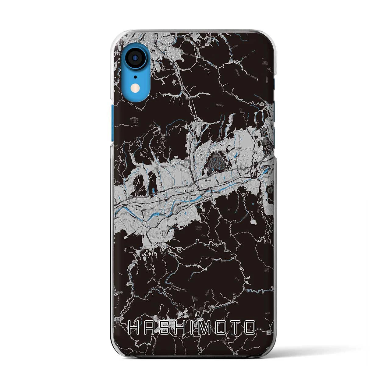 【橋本(和歌山県)】地図柄iPhoneケース(クリアタイプ)