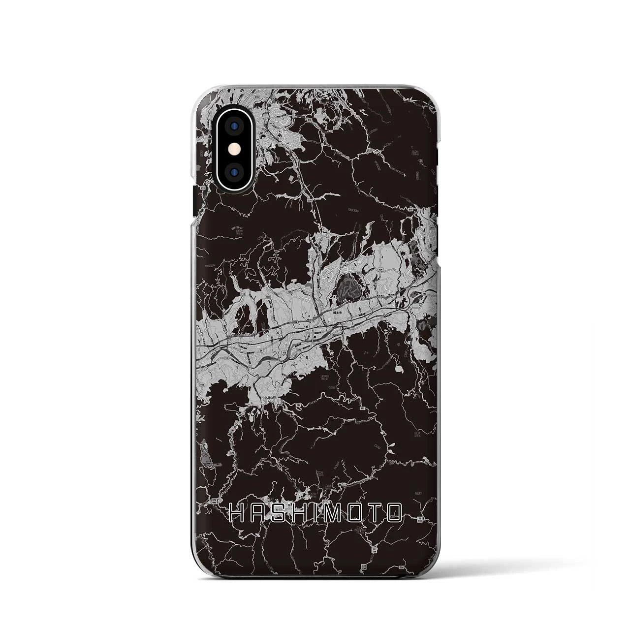 【橋本(和歌山県)】地図柄iPhoneケース(クリアタイプ)