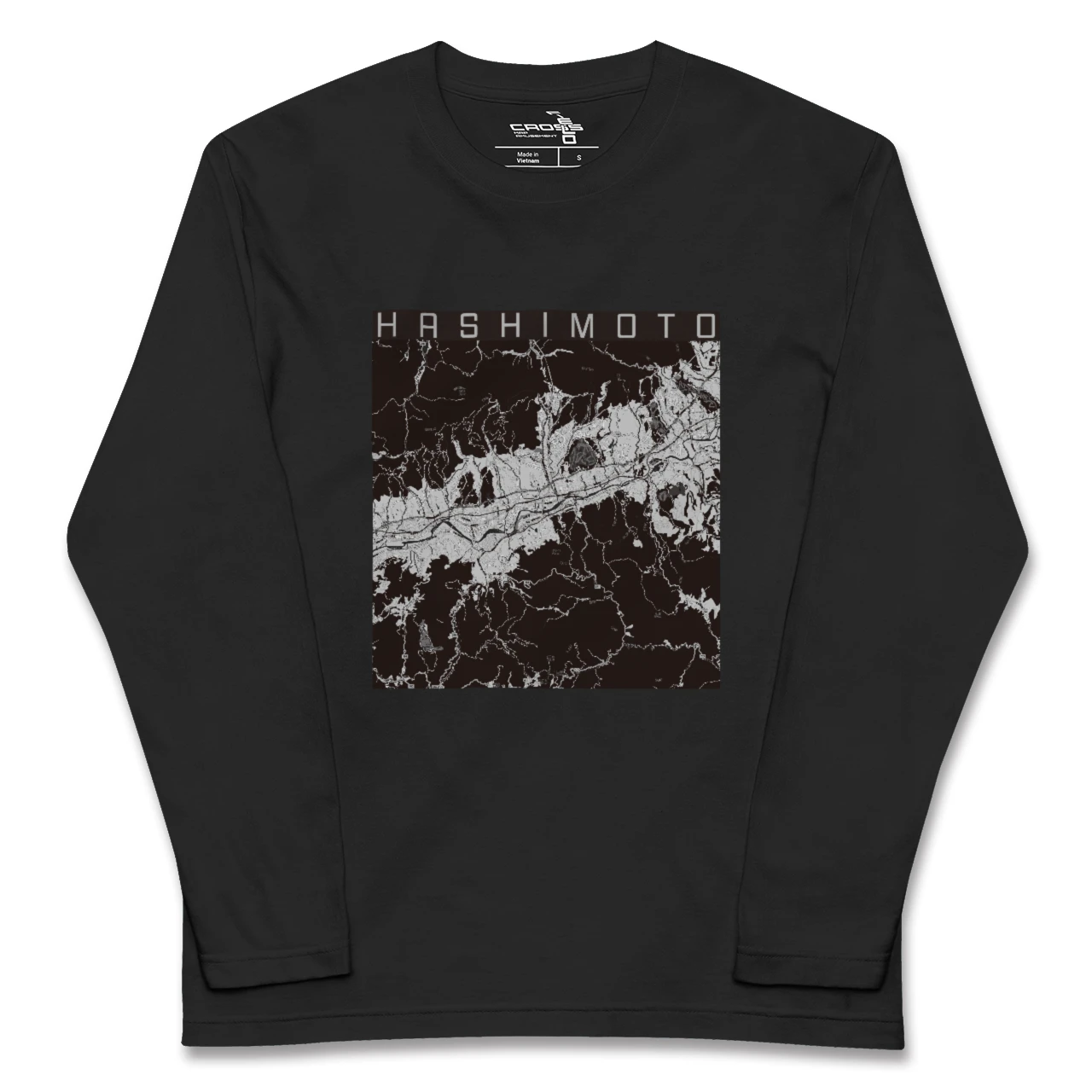 【橋本(和歌山県)(和歌山県)】地図柄ロングスリーブTシャツ