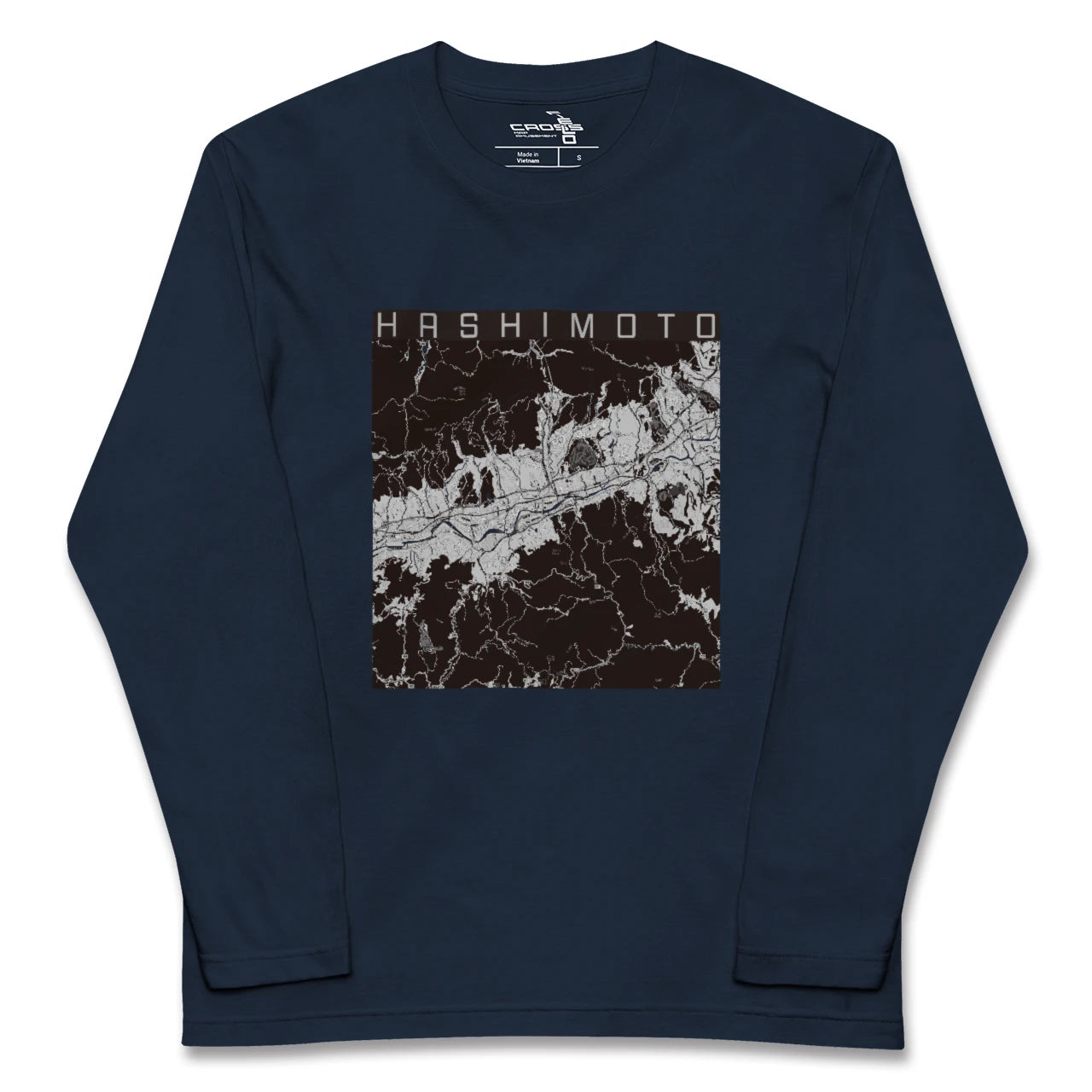 【橋本(和歌山県)(和歌山県)】地図柄ロングスリーブTシャツ