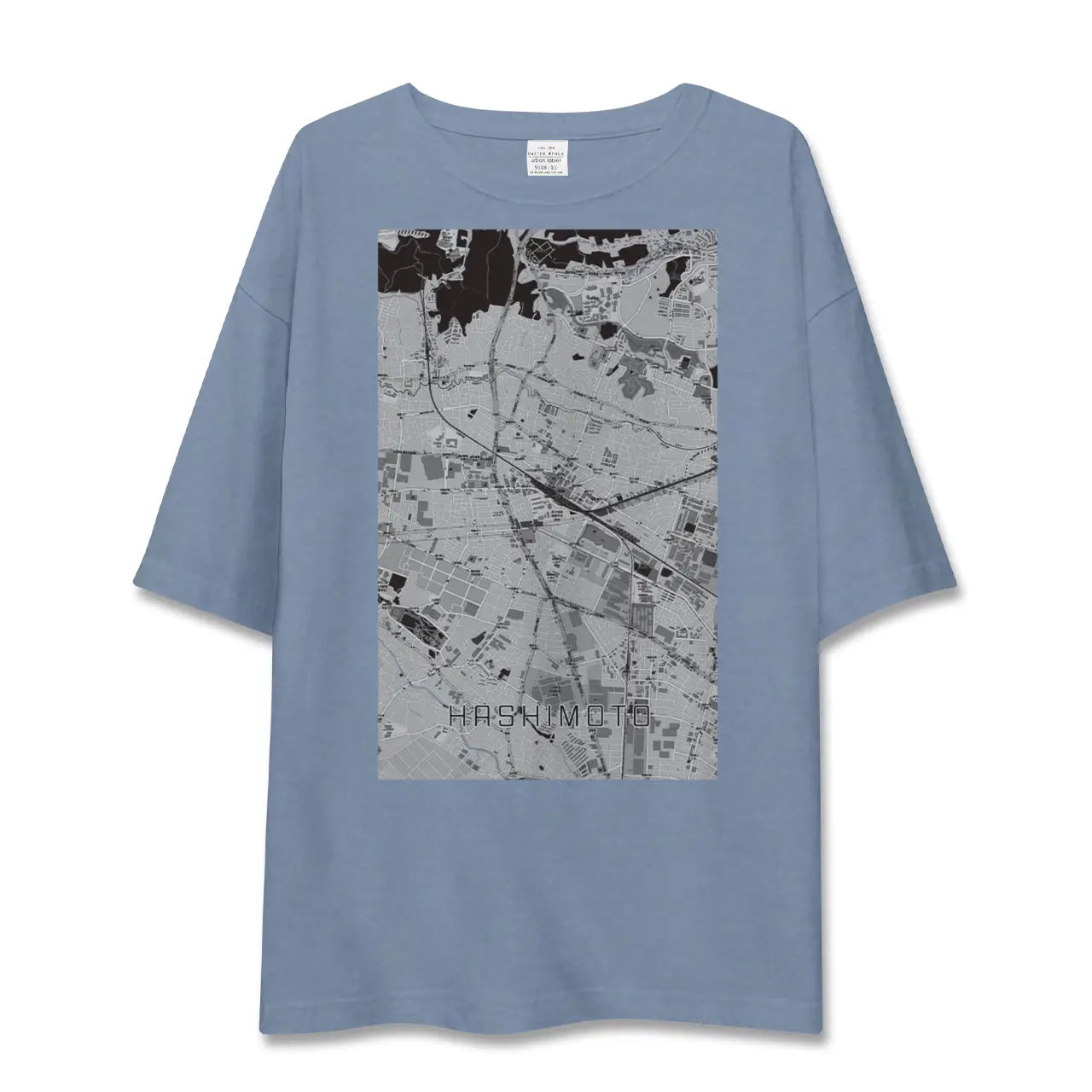 【橋本(神奈川県)】地図柄ビッグシルエットTシャツ
