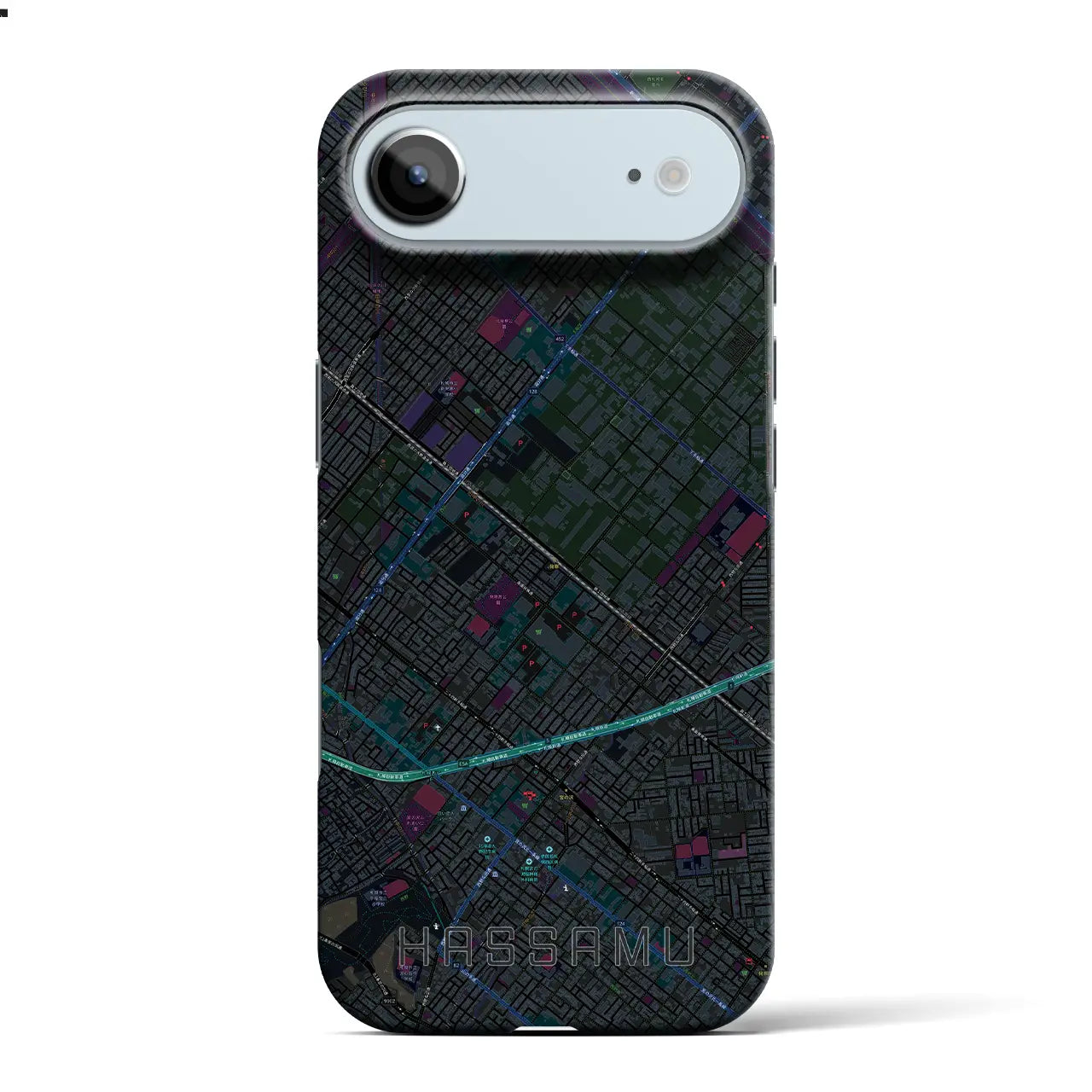 【発寒(北海道)】地図柄iPhoneケース(バックカバータイプ)