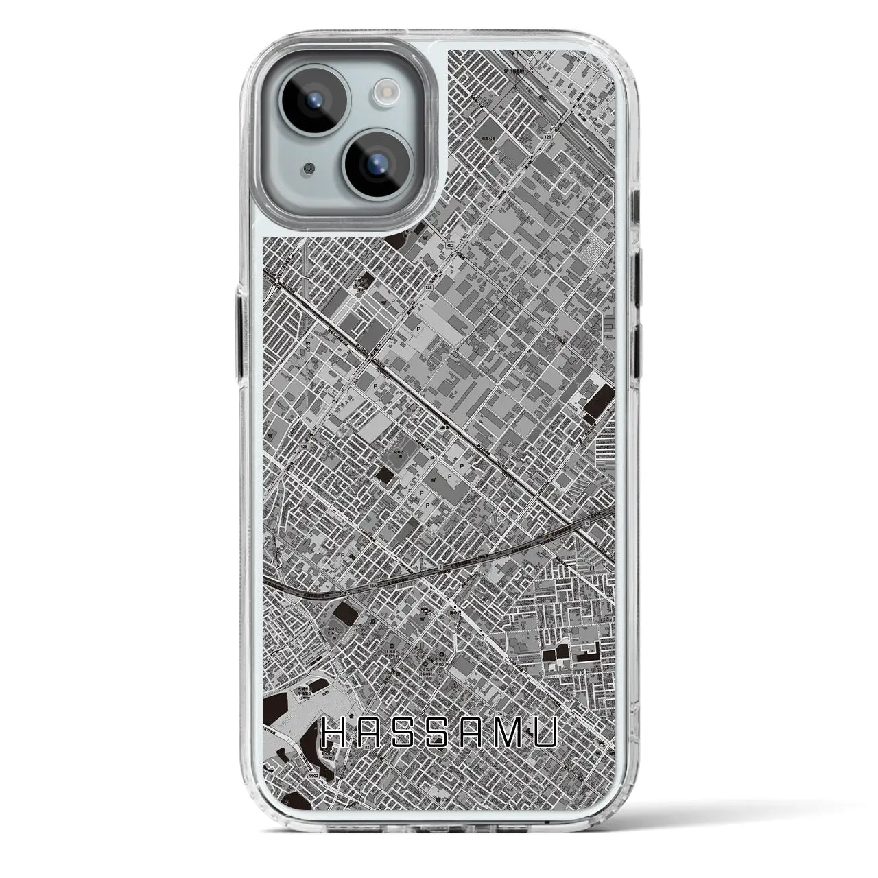 【発寒(北海道)】地図柄iPhoneケース(MagSafeタイプ)