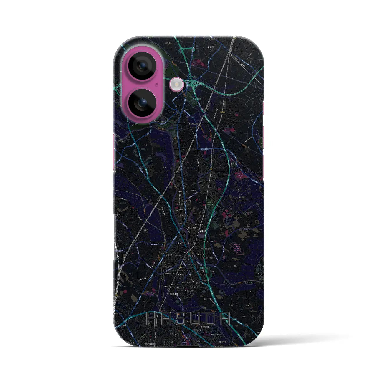 【蓮田(埼玉県)】地図柄iPhoneケース(バックカバータイプ)