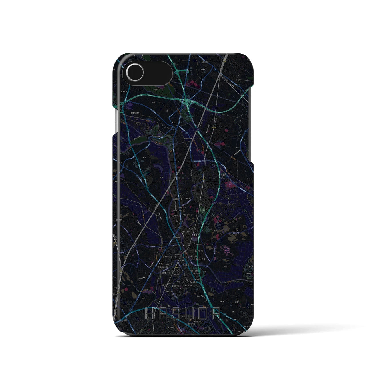 【蓮田(埼玉県)】地図柄iPhoneケース(バックカバータイプ)