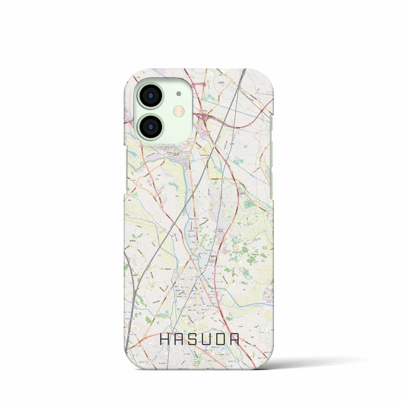 【蓮田(埼玉県)】地図柄iPhoneケース(バックカバータイプ)