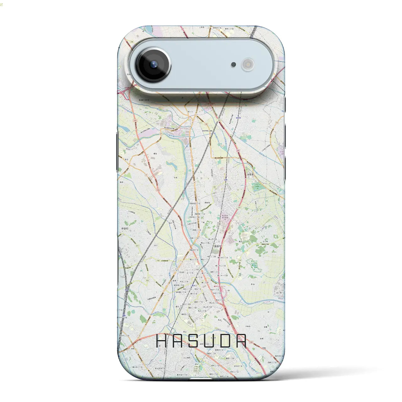 【蓮田(埼玉県)】地図柄iPhoneケース(バックカバータイプ)