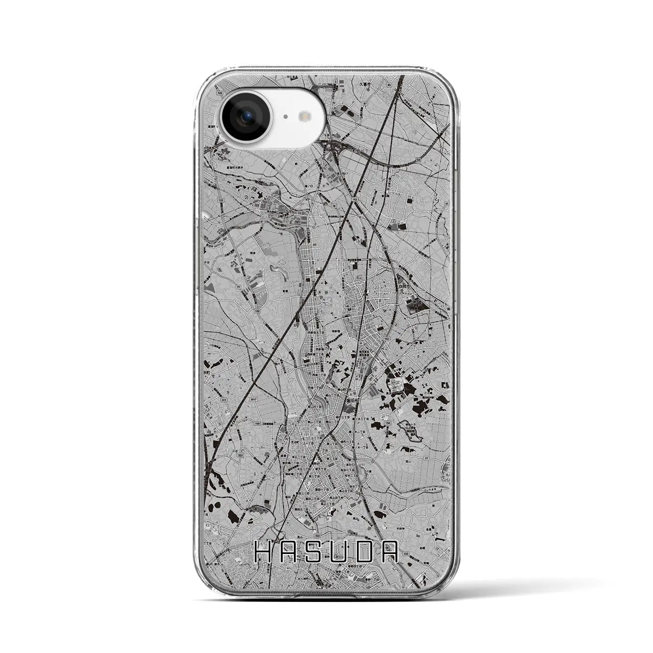 【蓮田(埼玉県)】地図柄iPhoneケース(クリアタイプ)