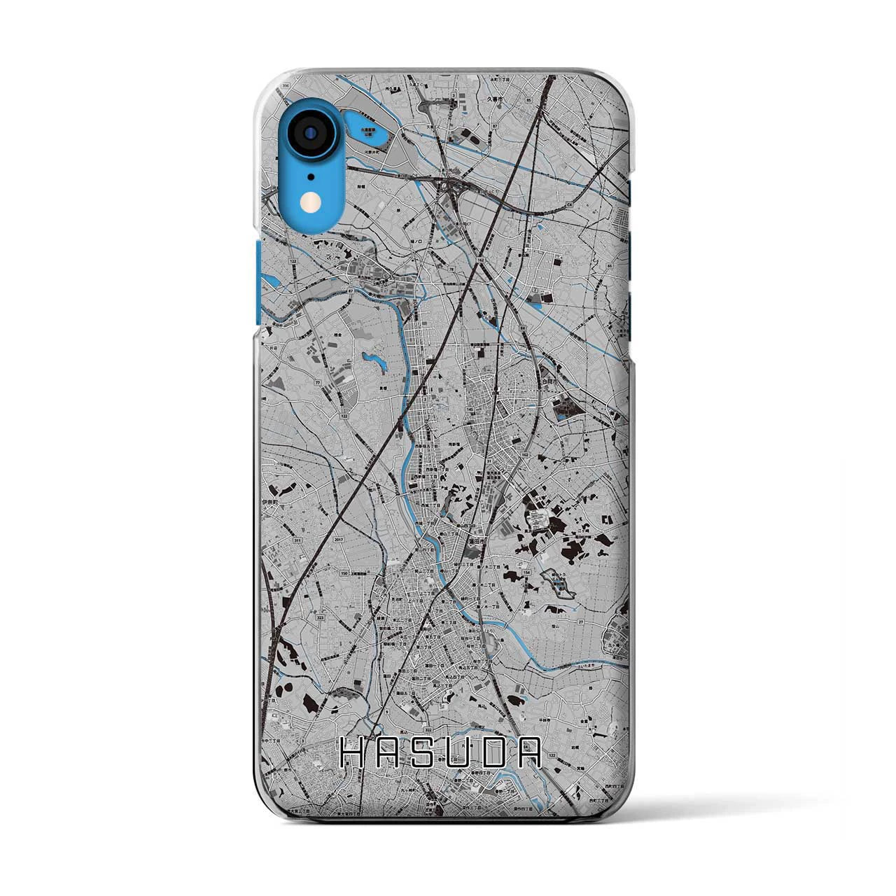 【蓮田(埼玉県)】地図柄iPhoneケース(クリアタイプ)