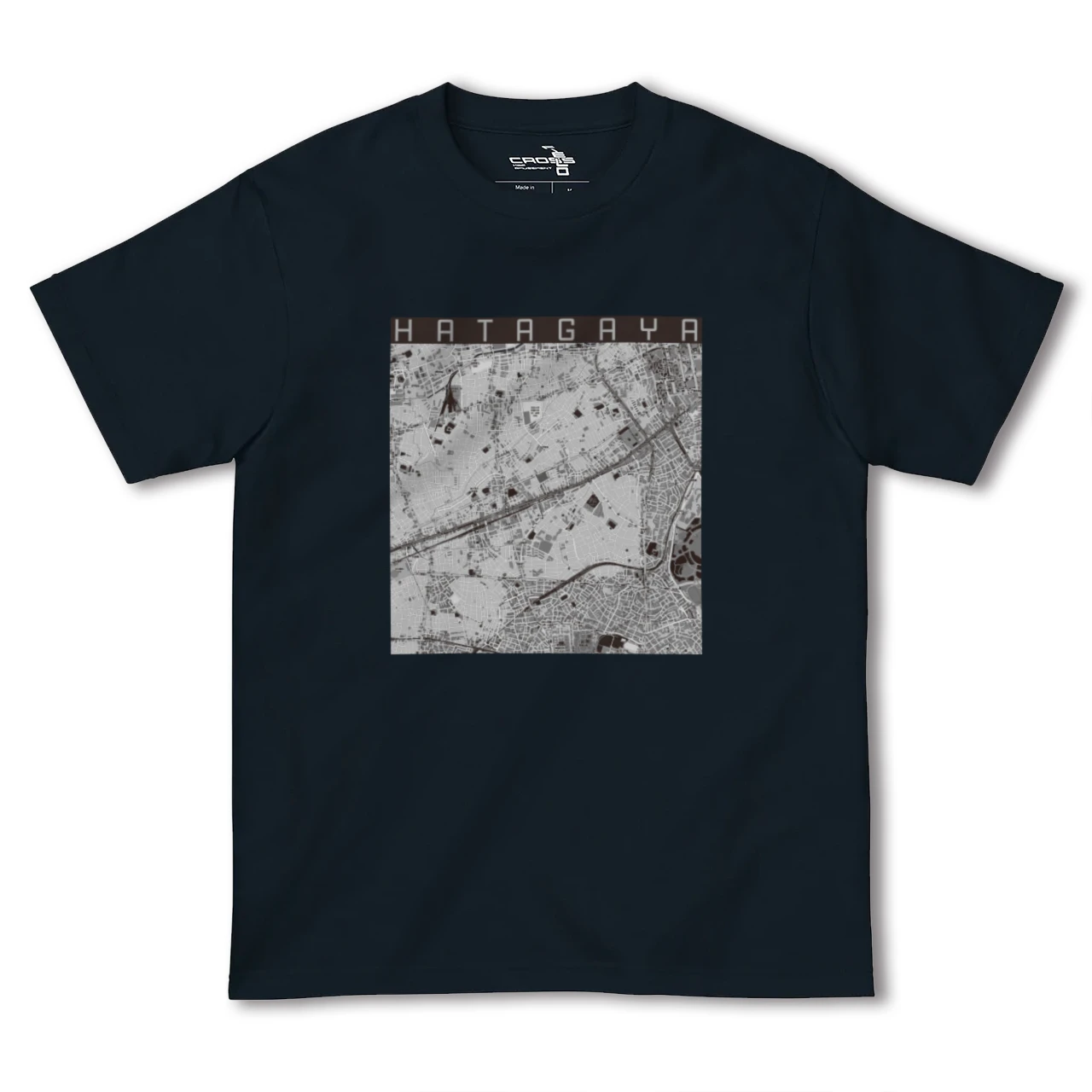 【幡ヶ谷(東京都)】地図柄ヘビーウェイトTシャツ