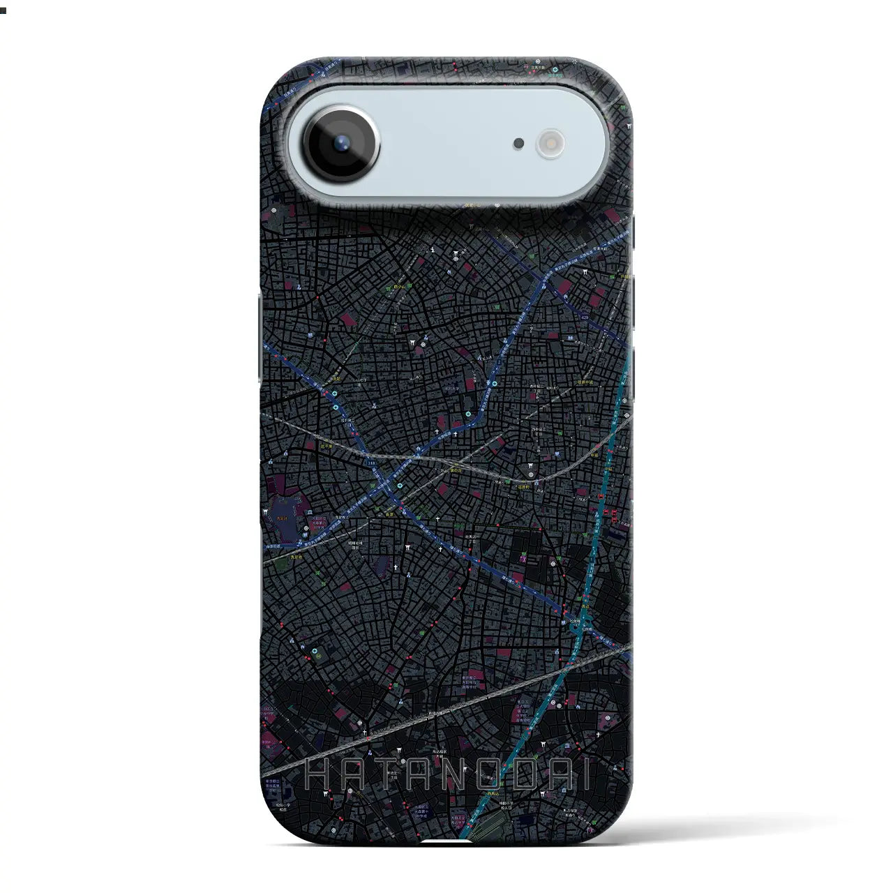 【旗の台(東京都)】地図柄iPhoneケース(バックカバータイプ)