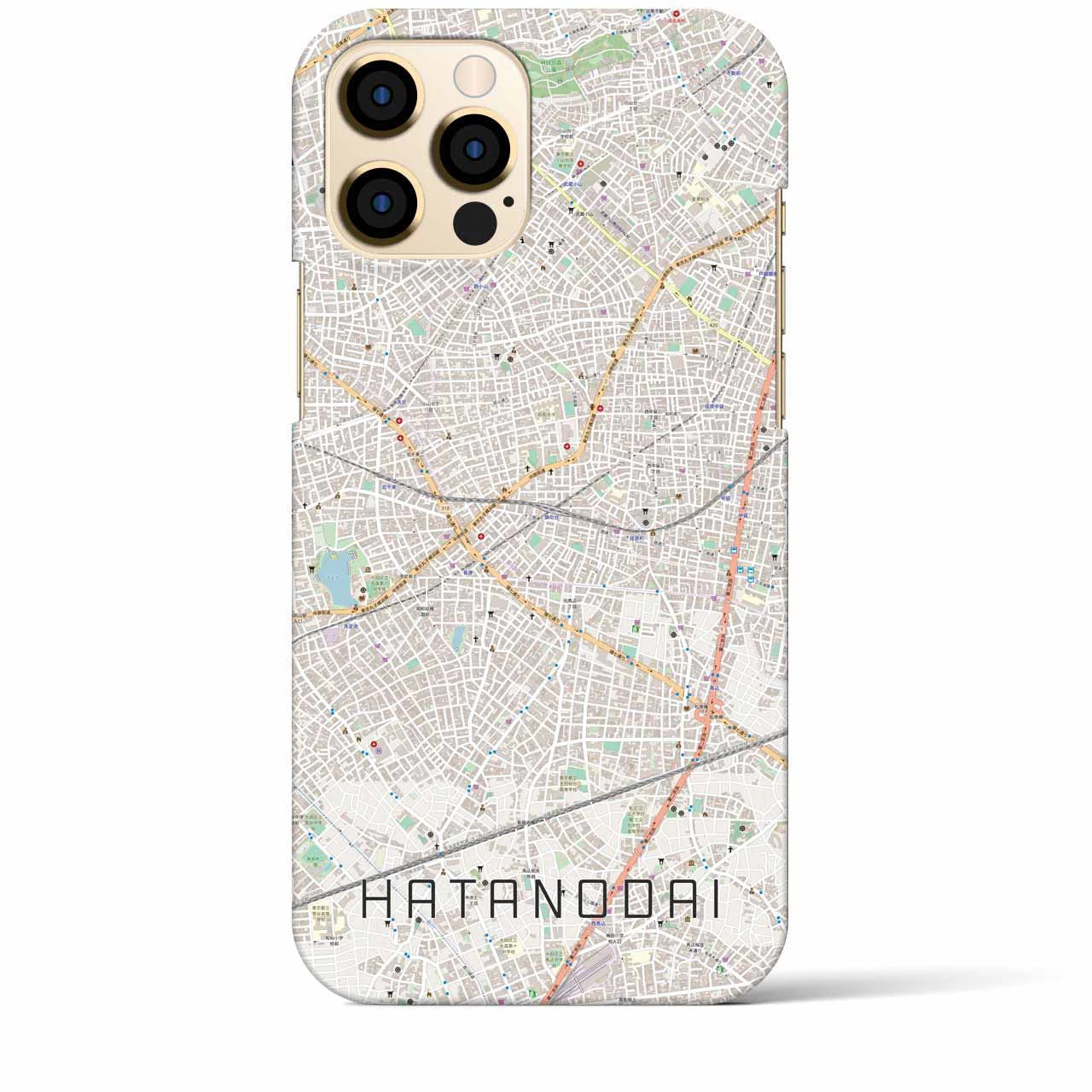 【旗の台(東京都)】地図柄iPhoneケース(バックカバータイプ)
