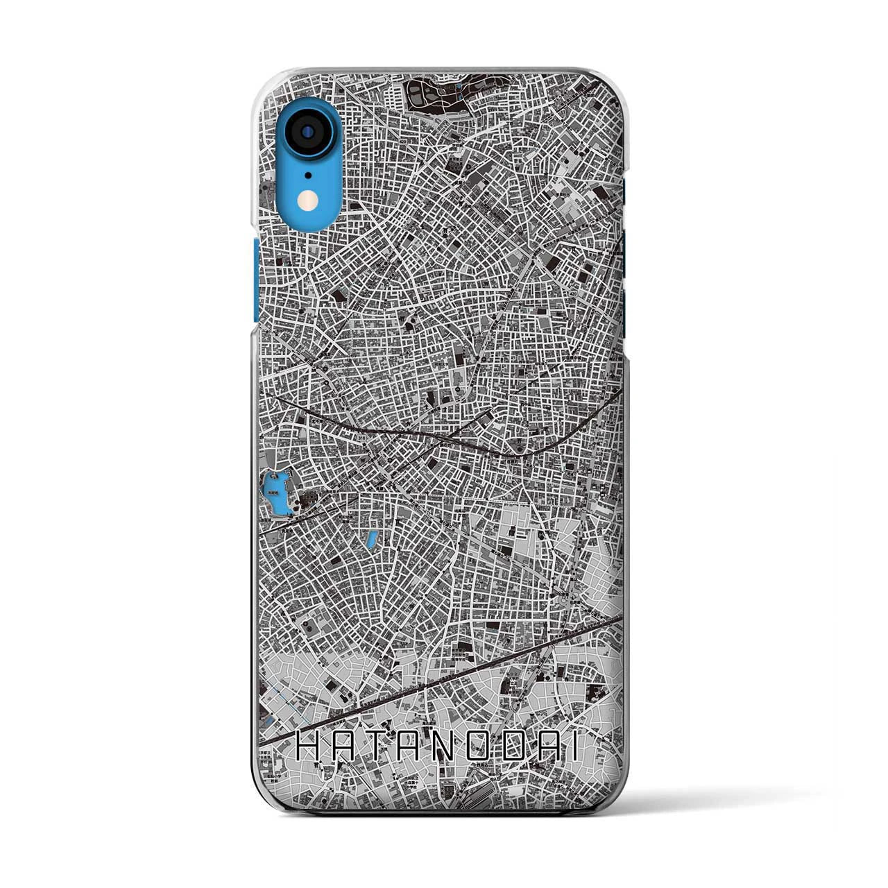 【旗の台(東京都)】地図柄iPhoneケース(クリアタイプ)