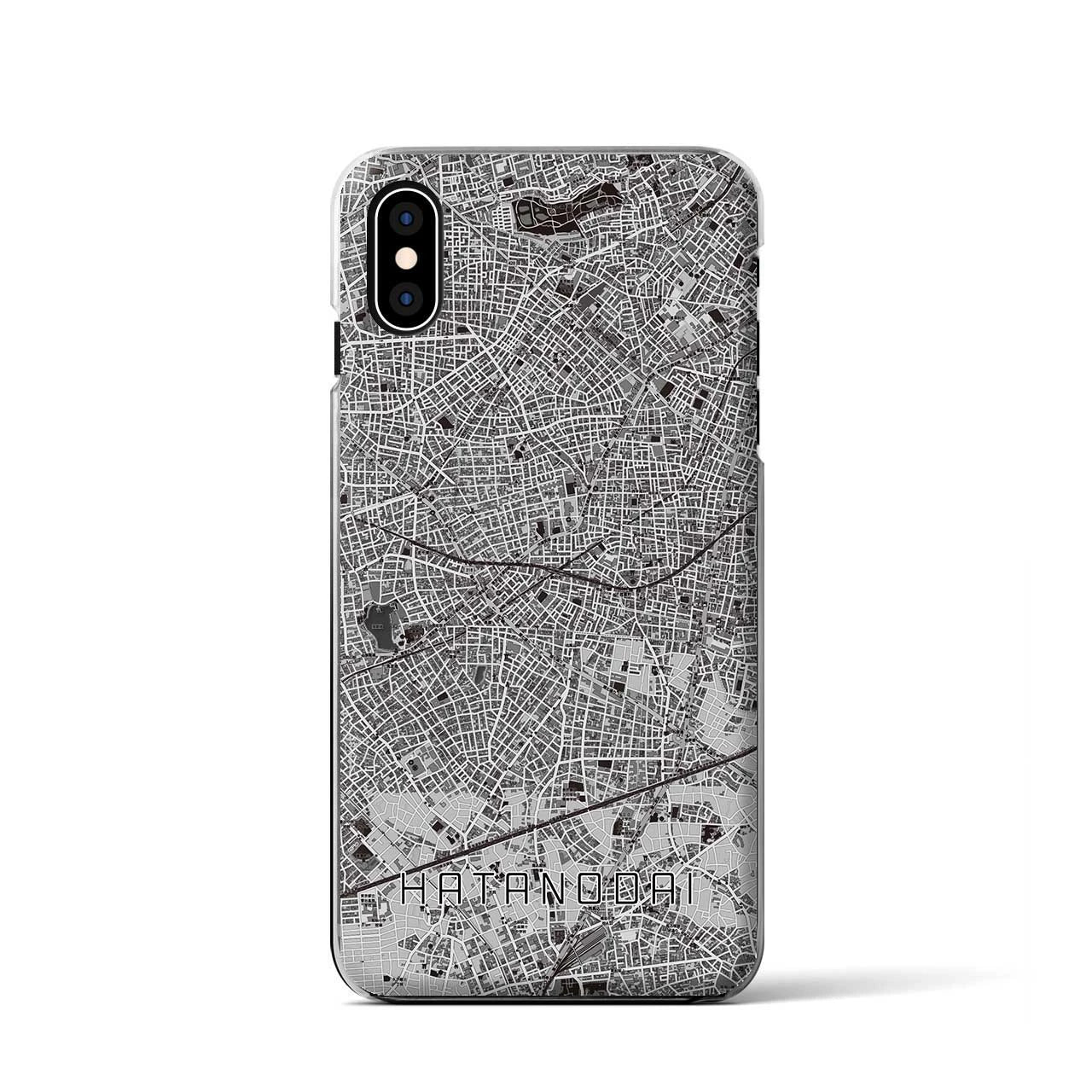 【旗の台(東京都)】地図柄iPhoneケース(クリアタイプ)