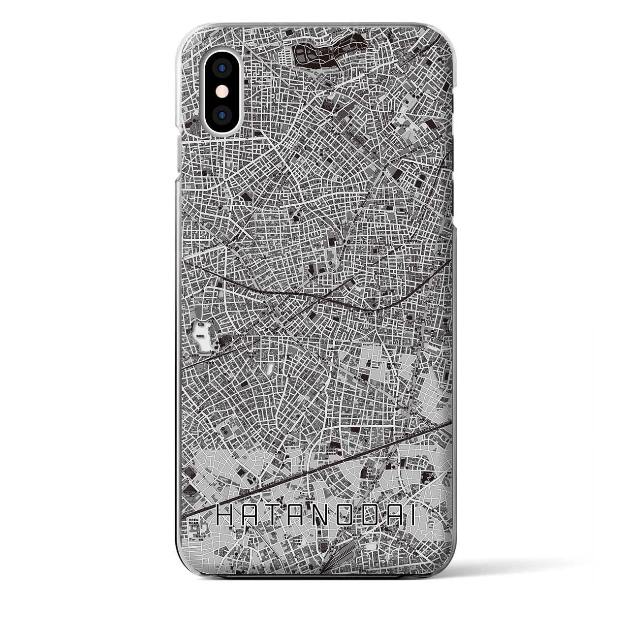 【旗の台(東京都)】地図柄iPhoneケース(クリアタイプ)