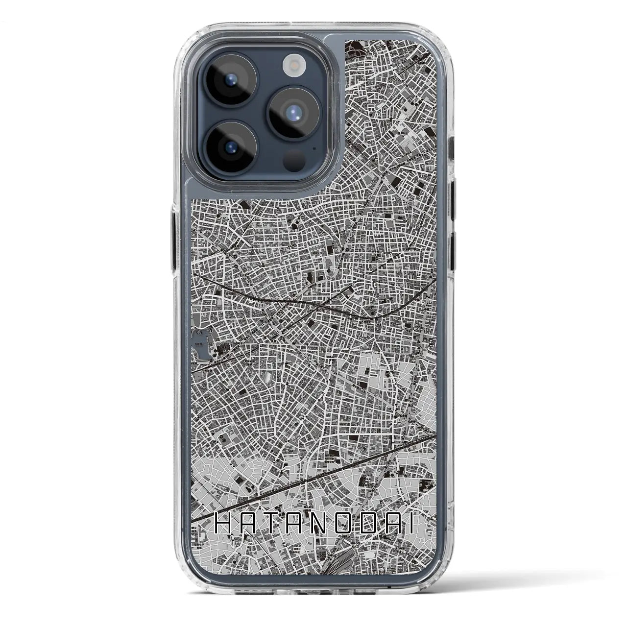 【旗の台(東京都)】地図柄iPhoneケース(MagSafeタイプ)