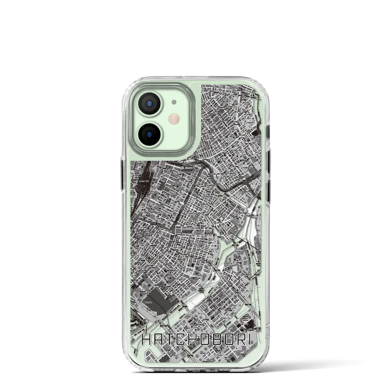 【八丁堀(東京都)】地図柄iPhoneケース(MagSafeタイプ)