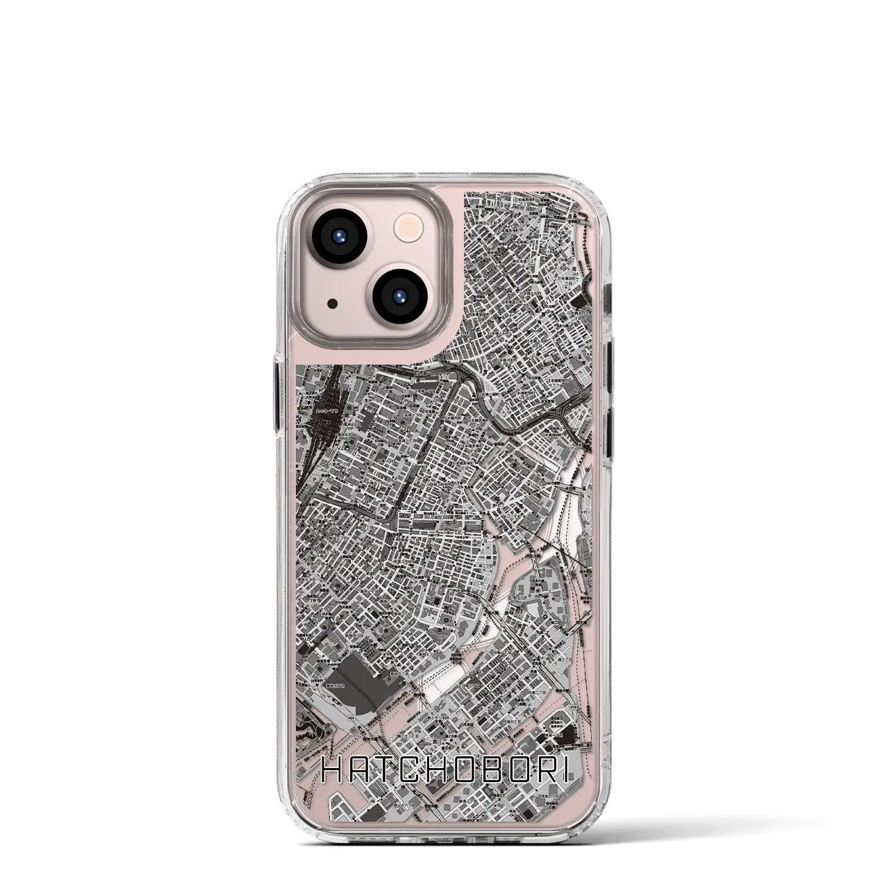 【八丁堀(東京都)】地図柄iPhoneケース(MagSafeタイプ)