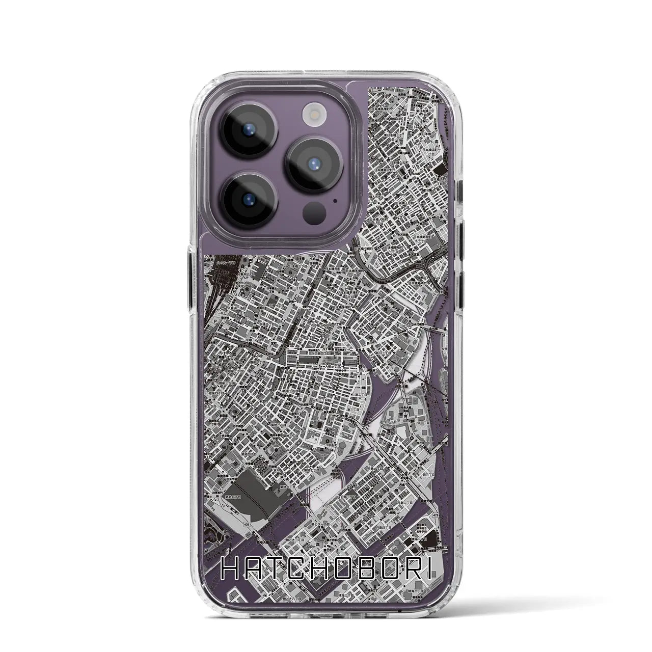 【八丁堀(東京都)】地図柄iPhoneケース(MagSafeタイプ)