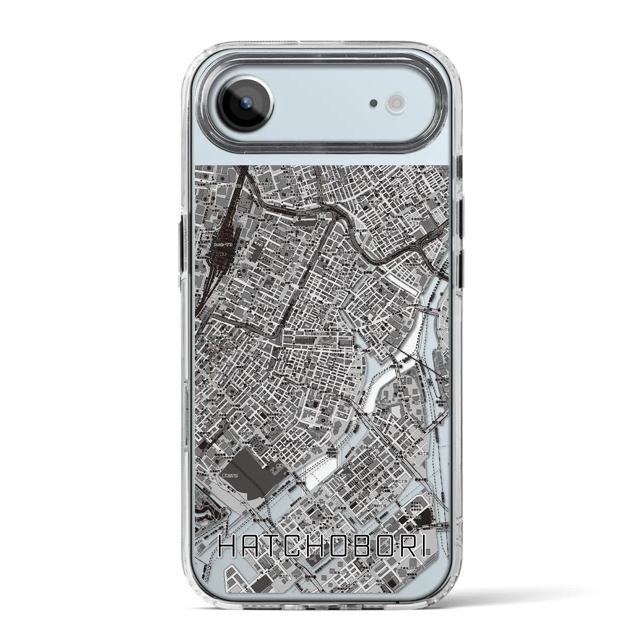 【八丁堀(東京都)】地図柄iPhoneケース(MagSafeタイプ)