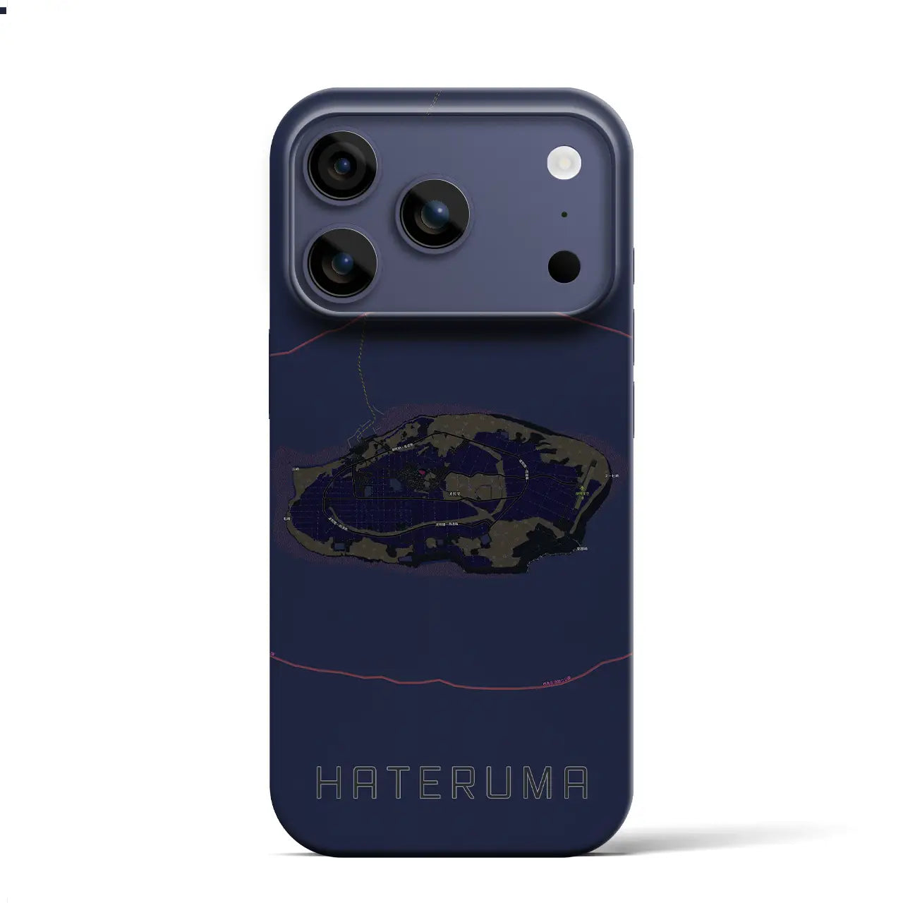 【波照間(沖縄県)】地図柄iPhoneケース(バックカバータイプ)