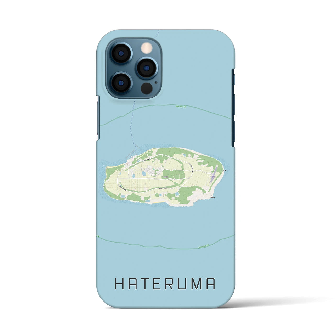 【波照間(沖縄県)】地図柄iPhoneケース(バックカバータイプ)