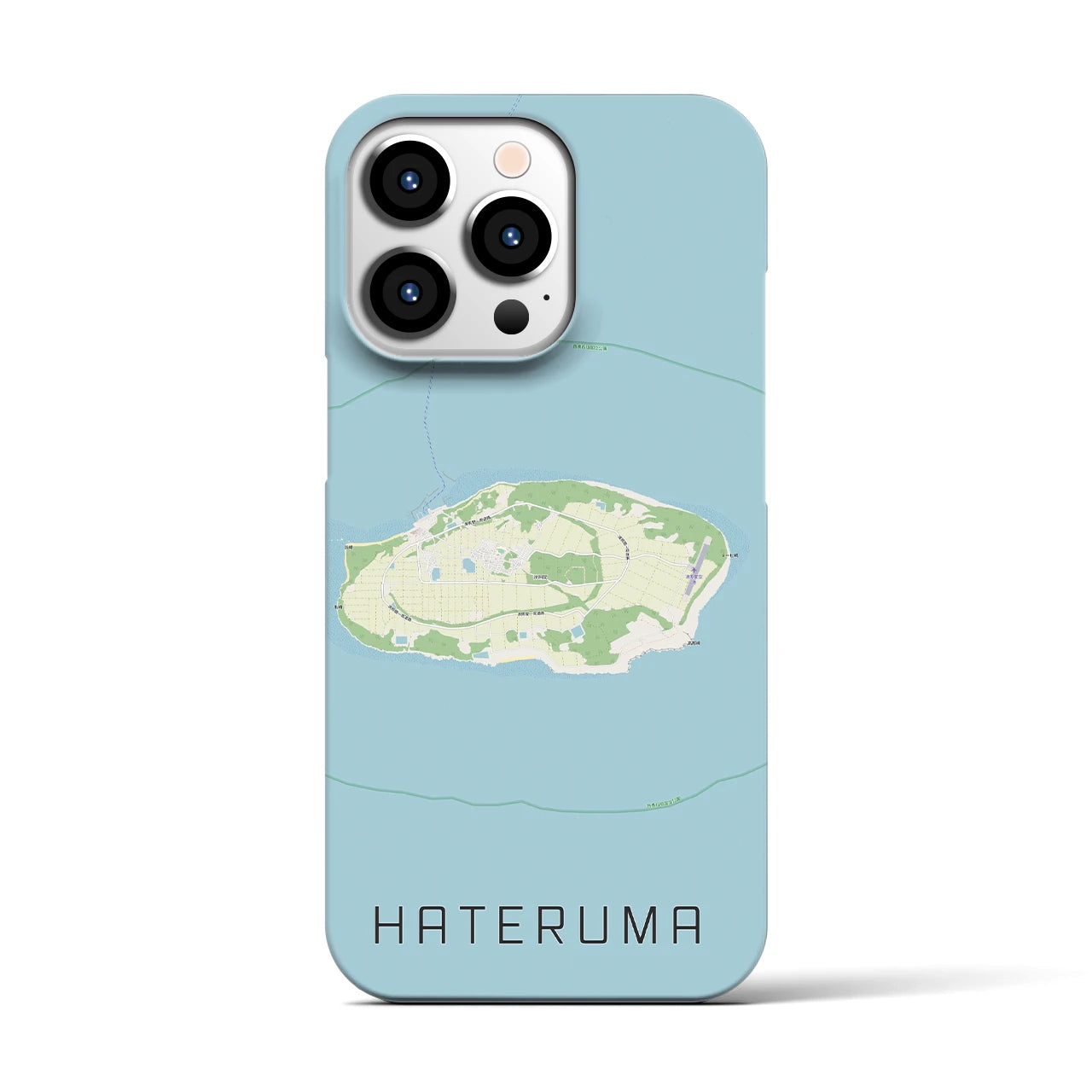 【波照間(沖縄県)】地図柄iPhoneケース(バックカバータイプ)