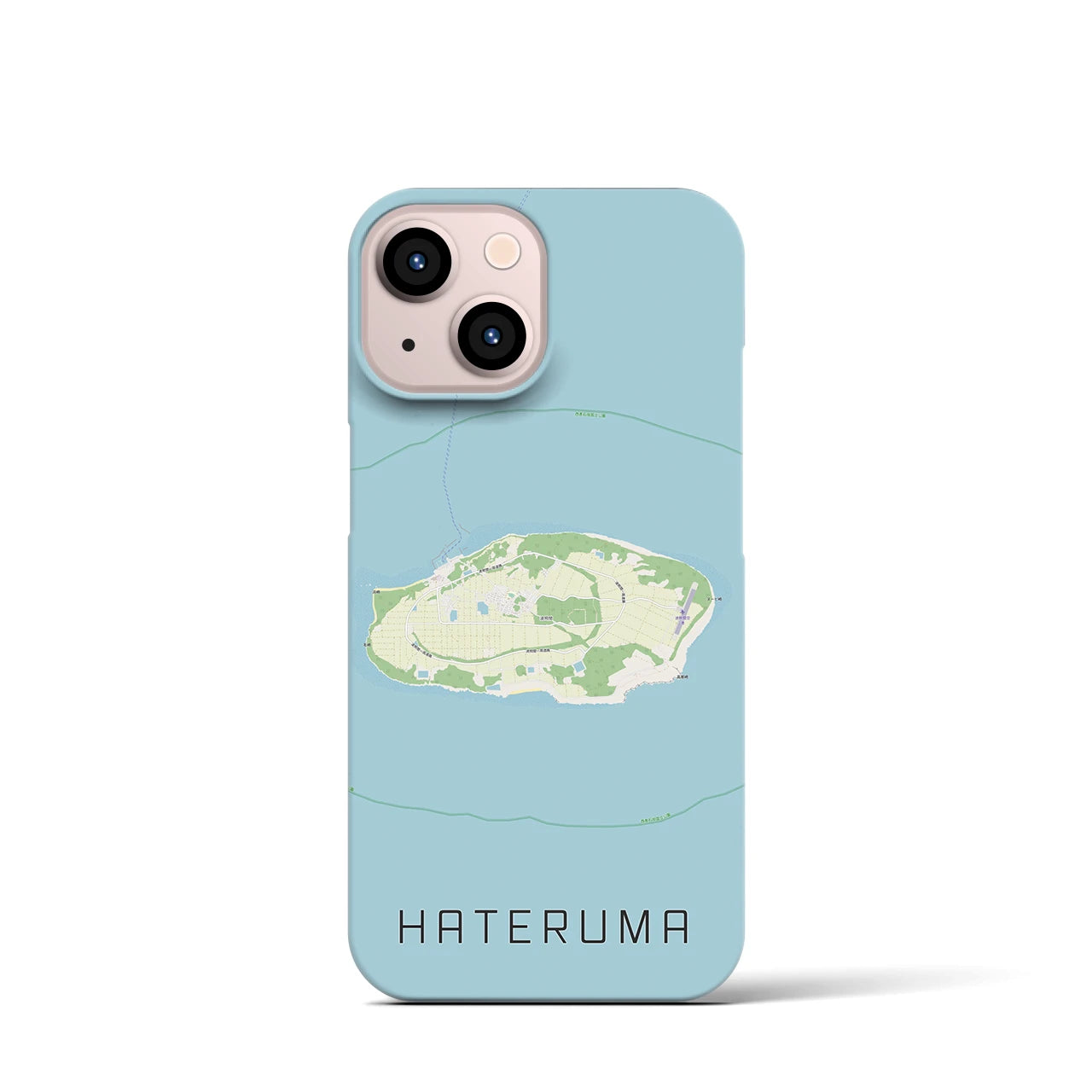 【波照間(沖縄県)】地図柄iPhoneケース(バックカバータイプ)