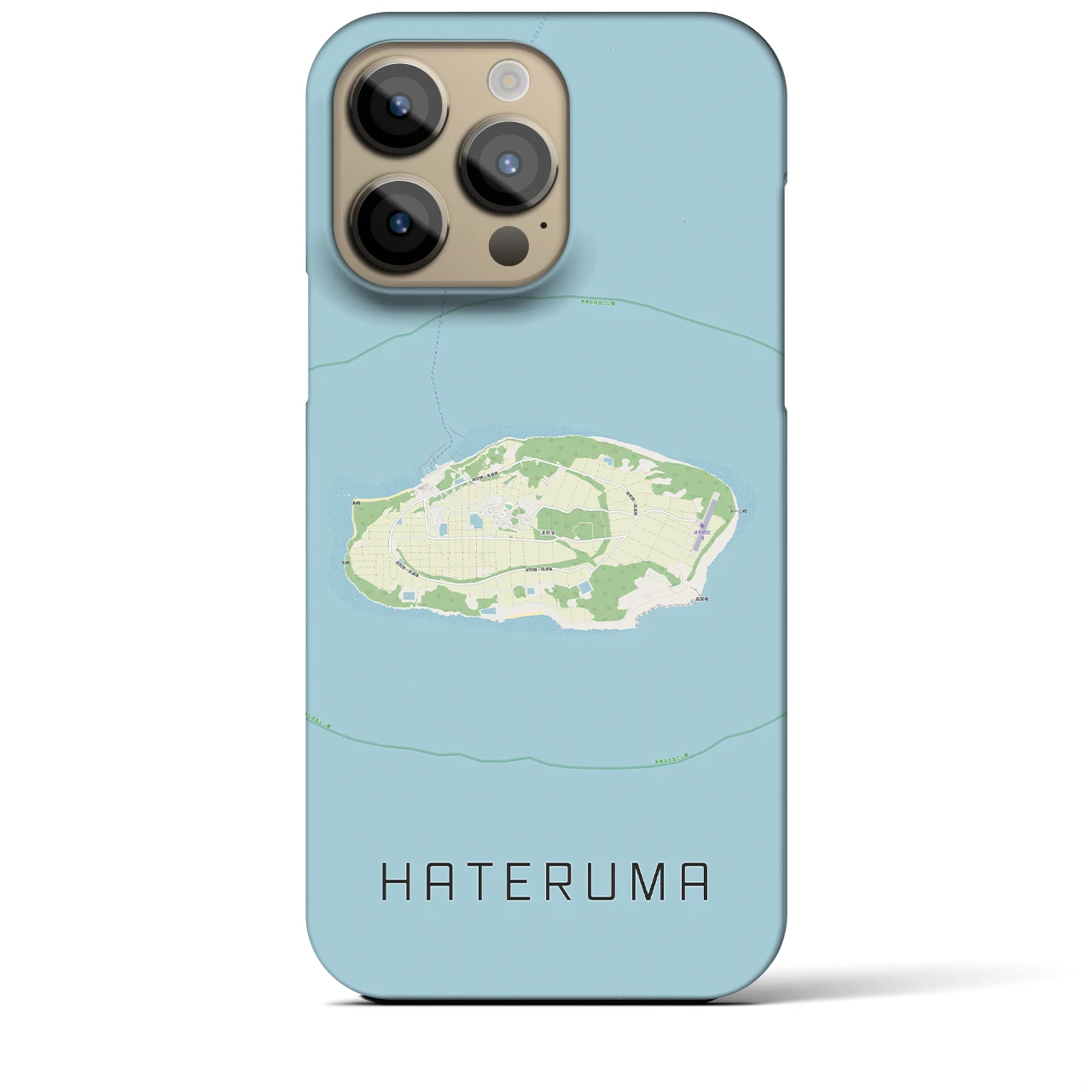 【波照間(沖縄県)】地図柄iPhoneケース(バックカバータイプ)