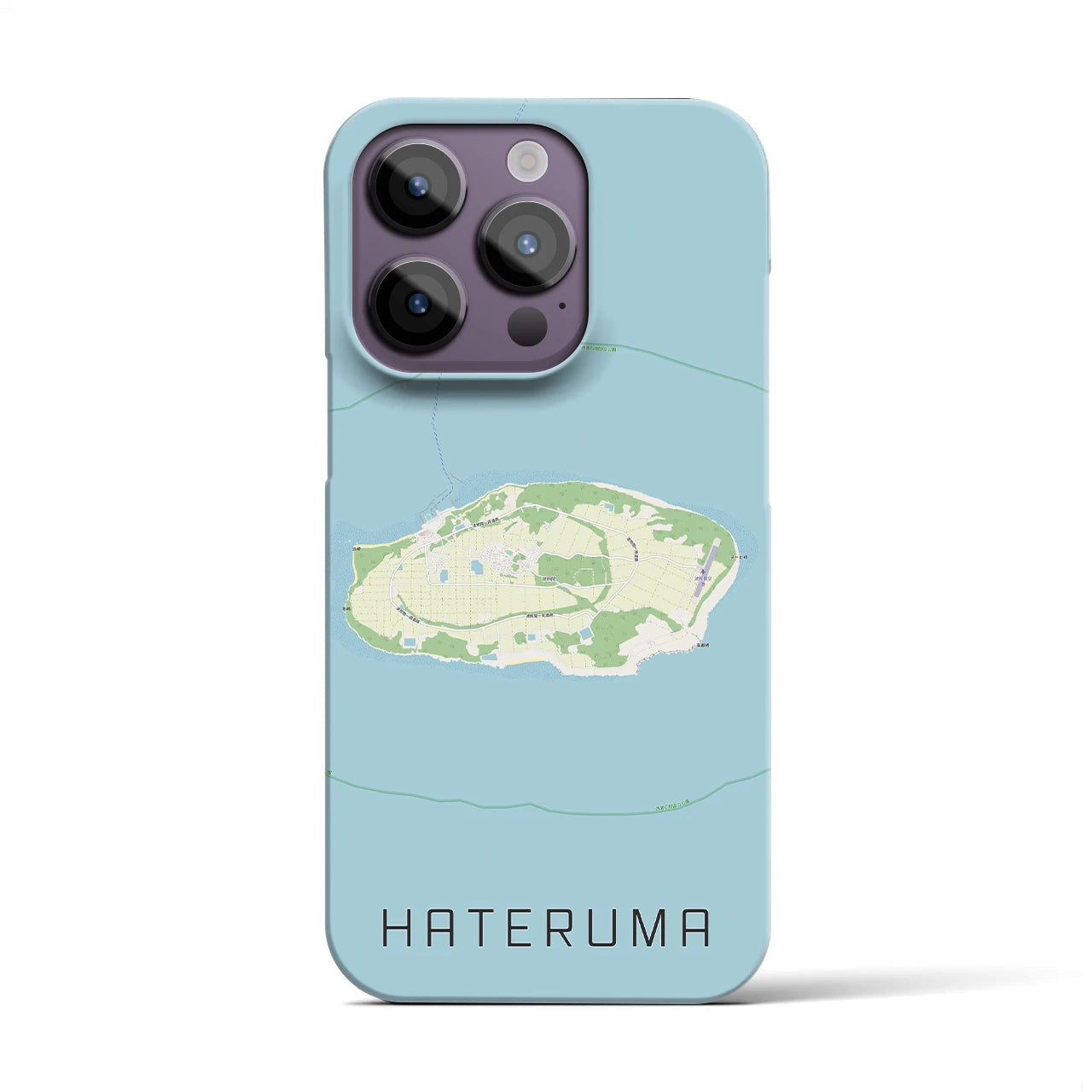 【波照間(沖縄県)】地図柄iPhoneケース(バックカバータイプ)