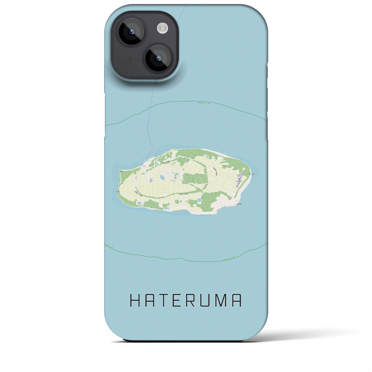 【波照間(沖縄県)】地図柄iPhoneケース(バックカバータイプ)