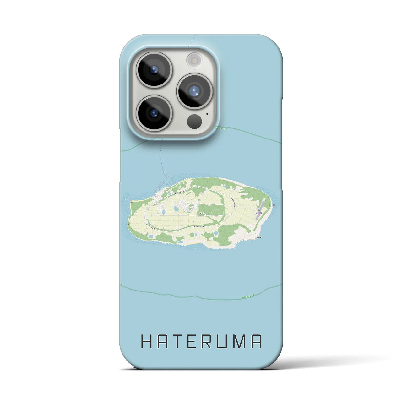 【波照間(沖縄県)】地図柄iPhoneケース(バックカバータイプ)