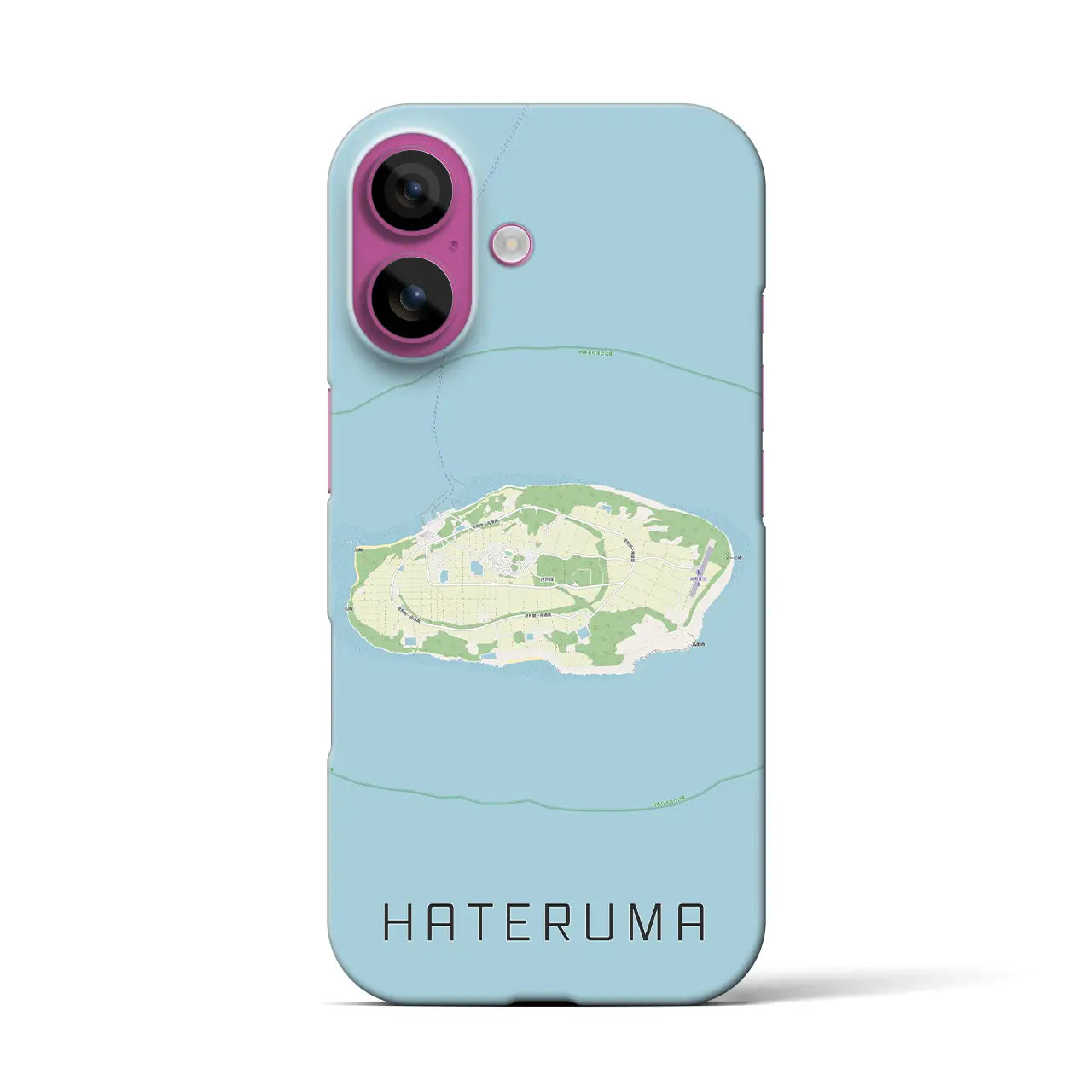 【波照間(沖縄県)】地図柄iPhoneケース(バックカバータイプ)