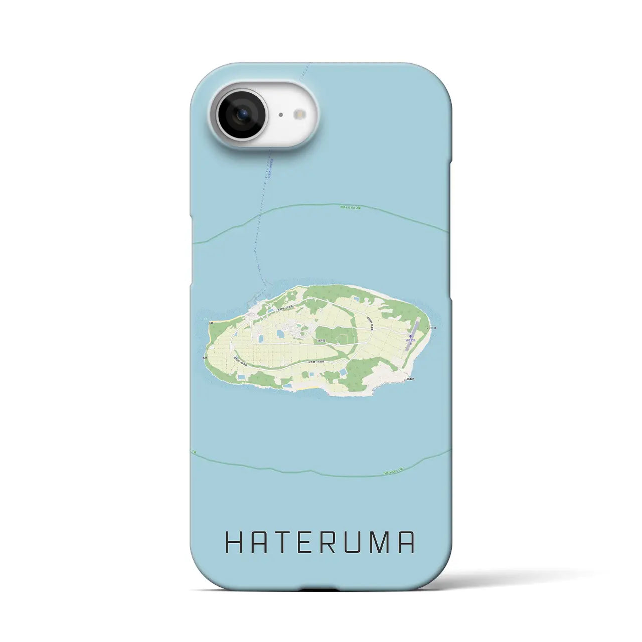 【波照間(沖縄県)】地図柄iPhoneケース(バックカバータイプ)