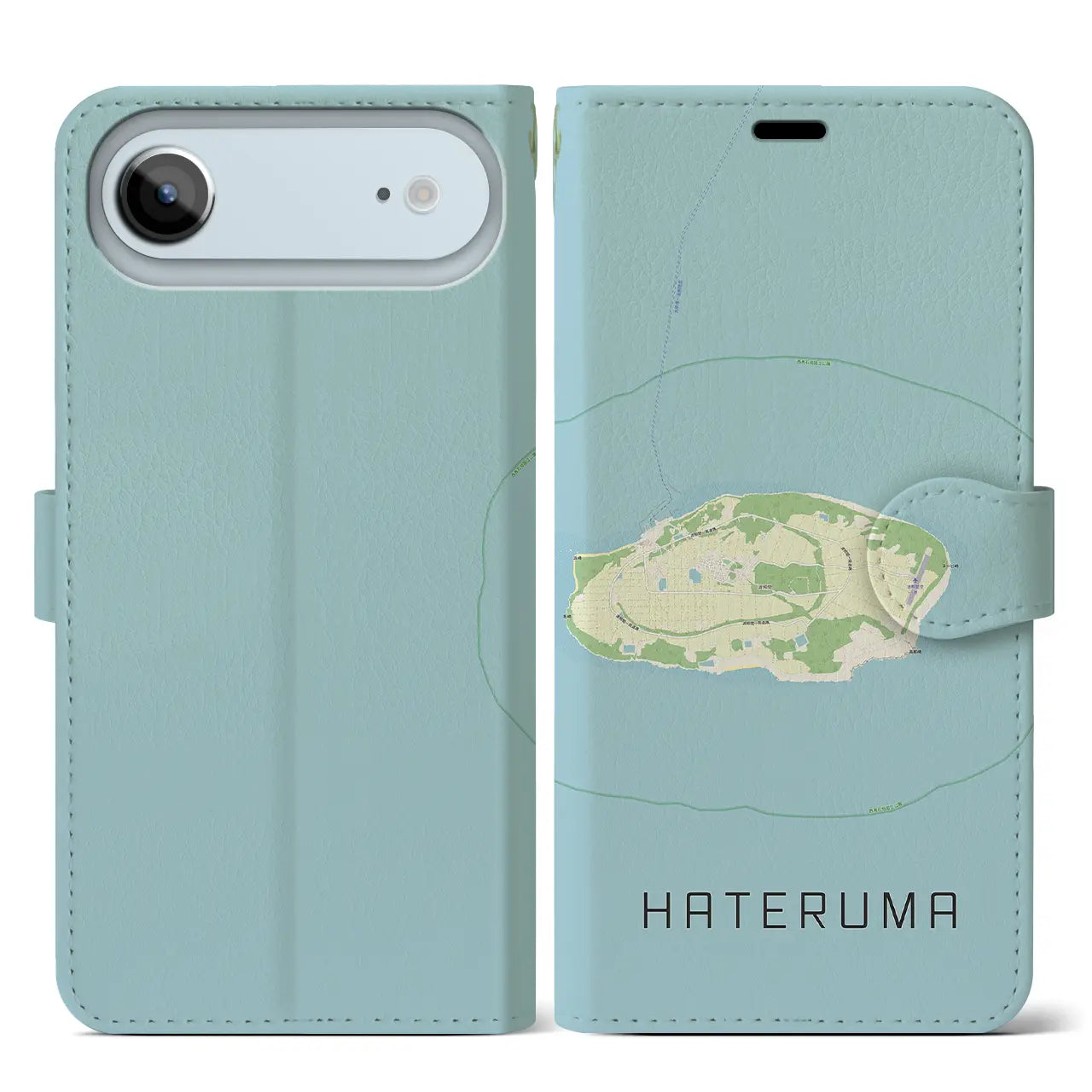 【波照間(沖縄県)】地図柄iPhoneケース(手帳タイプ)